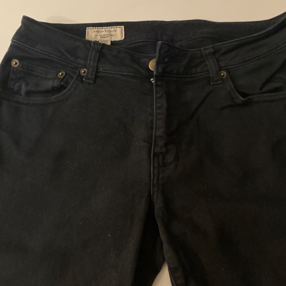Maison Kitsune black skinny jeans- size 29